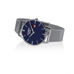 Orologio Vintage Watchmaker Milano blu con maglia milanese