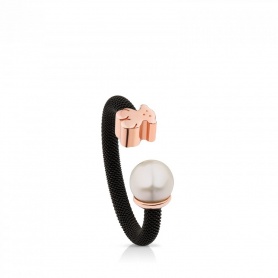 Burnished ring Tous Teddy bear and Pearl Mesh-613105510