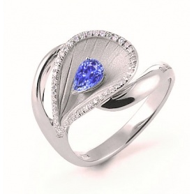 Annamaria Cammilli Premier Ring mit Diamanten und Saphir GAN2075W