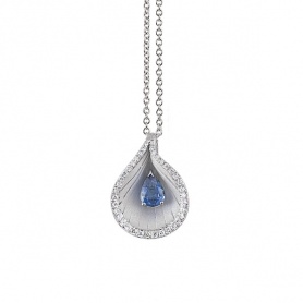 Annamaria Cammilli Premier Diamant und Saphir Halskette GPE2099W