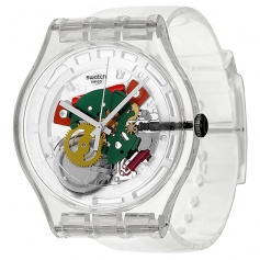 Swatch New Gent Ghost Skeleton Dial Plastic-SUOK111