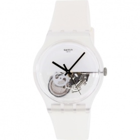 Swatch New Gent White Silicon Swiss-SUOW107