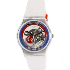 Swatch New Gent White Silicon Swiss-SUOZ195