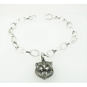 Gucci bracelet with Charms Cat burnished Blind For Love