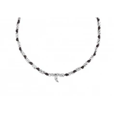 Necklace White Fang One de50-COL1093MTLMAR0U