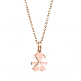 The Bricciolei The Infant girl necklace rose gold