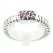 Ring white gold and Amethyst gas pipe model