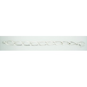 Braided silver chain bracelet Phidias-B738/A