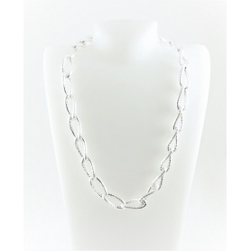 Braided chain necklace silver-C738/A Phidias