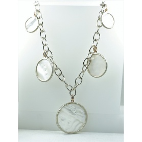 CK533C8MP necklace-Pearl-Shelley with Mimi medallions