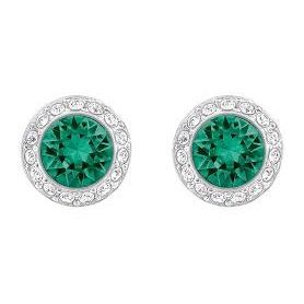 Swarovski Angelic Crystal Earrings Emerald and pave-5267105