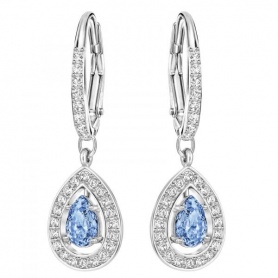 Swarovski earrings Attract Light drop and circle-5197459