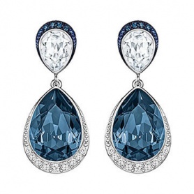 Swarovski earrings Feel Pierced seawater-5217776