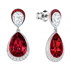 Swarovski earrings Feel Pierced Ruby-5217076