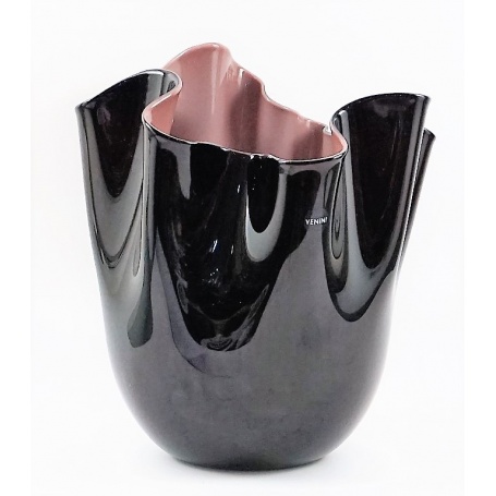 Zweifarbig schwarz/lila Medium-Taschentuch Vase 700.02N anzeigen