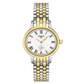 Oval watch Tissot Bella Ora Small two-tone steel and gold
