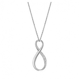 Silver infinity Pendant Necklace Swarovski Exist-5190023