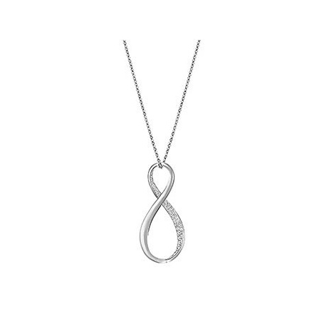 Silver infinity Pendant Necklace Swarovski Exist-5190023