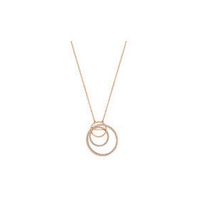 Medium spiral Necklace Swarovski Necklace Flash-5240784
