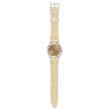Orologio Swatch Gent Sunblush glitter dorati - GE242C