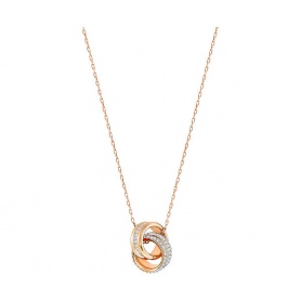 Swarovski necklace Further Pendante Small Rosé-5240525