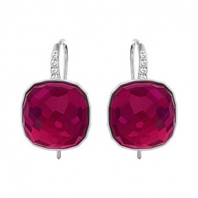 Swarovski Crystal Red-Dot Earrings Pave and 5158581