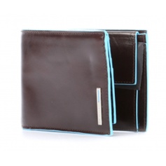PU1392B2-brown leather men's wallet piquadro B2/MO