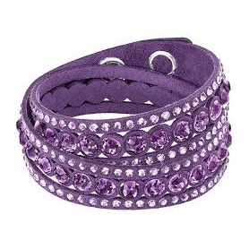 Swarovski Bracelet Slake Dot light purple fabric-5201123