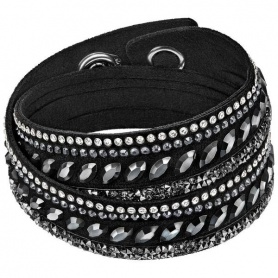 Swarovski Bracelet Slake 5225974 black weave-Pulse