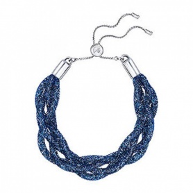 Swarovski Bracelet-Braided weave blue Stardust 5239031