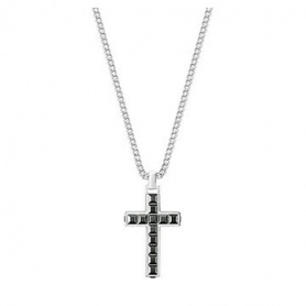 Swarovski Cross Necklace Midnight man-1068066