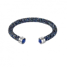 Swarovski Crystaldust bracciale 1 giro blue M
