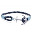 Tom Hope bracelet with anchor and lanyard ble and celeste-Ice Blue
