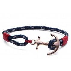Tom Hope Armband mit blauen und roten Schlüsselband-Pazifik noch rot
