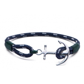 Tom Hope bracelet with anchor and blue lanyard green Southern Green