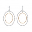 Circle Earrings Swarovski pendant Gilberte white-5278287