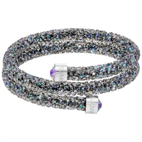 Double wrap Bracelet Purple Swarovski Crystaldust M-5292441