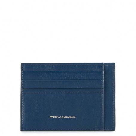 Credit card holders ARCHIMEDES-PP2762IT5/blue line Piquadro