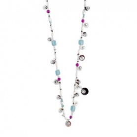 Metal and glass necklace One de50 Esmeralda-COL1138MCLMTL0U