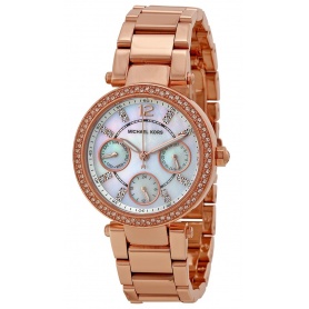 Watch Michael Kors Parker with pave rose steel-MK5616