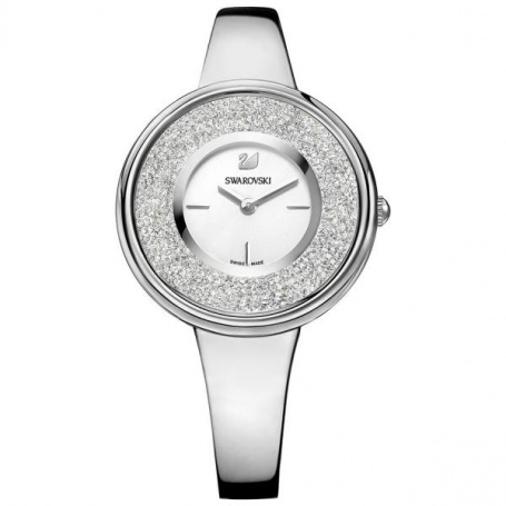Reine kristalline Silber Ton Swarovski Uhren-5269256