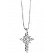 Cross Necklace Jewelry gold snowflake Light and bright Comets-GLB782