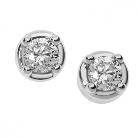 Earrings Jewelry Comets light points in white gold and diamonds-ORB855