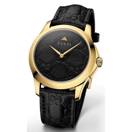 Gucci G-Timeless Signature black leather-YA126581