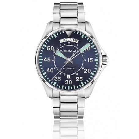 Hamilton Khaki Aviation blau und Grün Auto Pilot Watch-H64615145