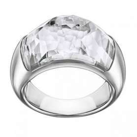 Swarovski faceted Crystal Dome ring with silver-5184252