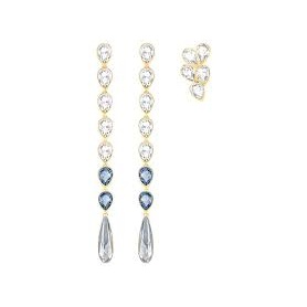 Swarovski blue and gold pendant earrings Set Gipsy-5264975