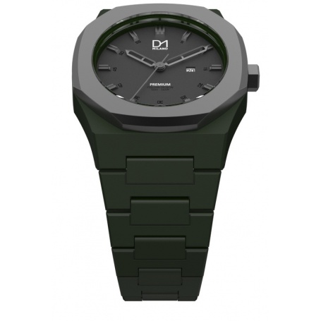 Achteckige Lünette Watch Black Schwarz Premiumlinie D1 Milan-PR04