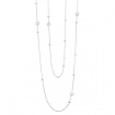Salvini Just Silver Pearl Necklace with Pearls, Hearts and Diamonds