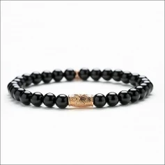 Ladies 'Tassel Bracelet - BLACK SPIRIT ROSE'